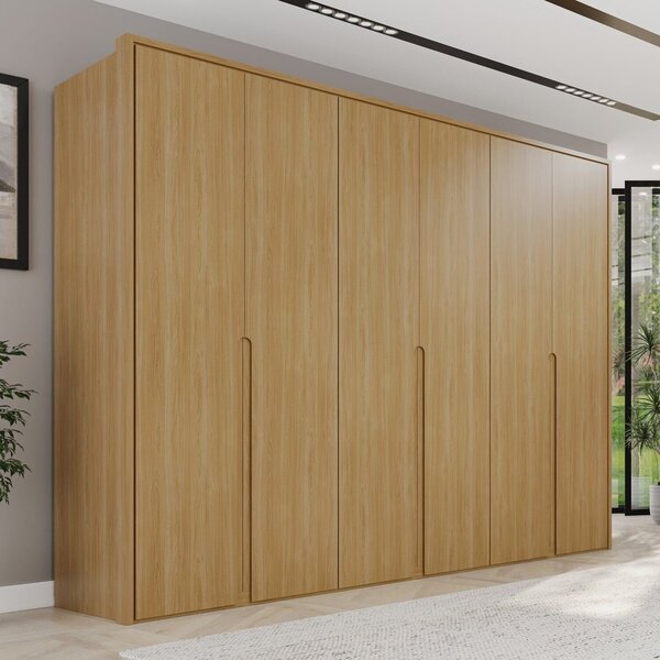 Guarda-roupa Casal 6 Portas 6 Gavetas 100% Mdf Lizz Hannover