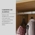 Guarda-roupa Casal 6 Portas 6 Gavetas 100% Mdf Lizz Hannover/