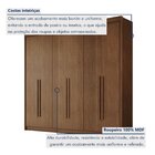 Guarda-roupa Casal 6 Portas 6 Gavetas 100% Mdf Santiago Cacau