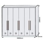 Guarda Roupa Casal 6 Portas 6 Gavetas  Braúna