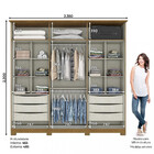 Guarda Roupa Casal 6 Portas 6 Gavetas Andréas Henn