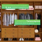 Guarda-roupa Casal 6 Portas 6 Gavetas Arezzo Cinamomo/off-whi