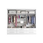 Guarda Roupa Casal 6 Portas 6 Gavetas Branco Maximus Plus Bra