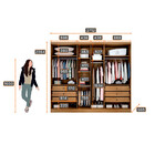 Guarda Roupa Casal 6 Portas 6 Gavetas C/ Espelho Bari Novo Ho