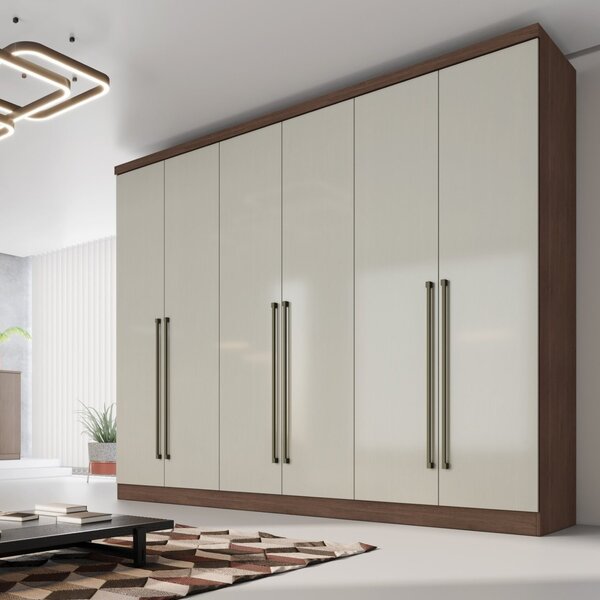 Guarda Roupa Casal 6 Portas 6 Gavetas Cali Novo Horizonte Cac