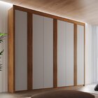 Guarda Roupa Casal 6 Portas 6 Gavetas Cancún Rufato Imbuia/of