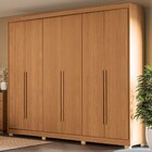 Guarda-roupa Casal 6 Portas 6 Gavetas Canela - Kappesberg