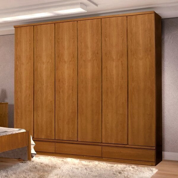 Guarda-roupa Casal 6 Portas 6 Gavetas Classic Josandro Amêndo