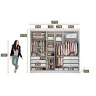 Guarda Roupa Casal 6 Portas 6 Gavetas Com Espelho Lottus Novo