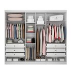 Guarda Roupa Casal 6 Portas 6 Gavetas Com Espelho Lottus Novo