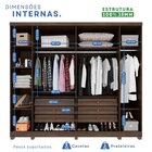 Guarda-roupa Casal 6 Portas 6 Gavetas Com Pés Angra Imbuia