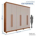 Guarda-roupa Casal 6 Portas 6 Gavetas Com Pés Florianópolis C