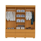 Guarda Roupa Casal 6 Portas 6 Gavetas Com Pés Marrocos Aramóv