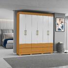 Guarda Roupa Casal 6 Portas 6 Gavetas Com Pés Marrocos Aramóv