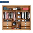 Guarda-roupa Casal 6 Portas 6 Gavetas Com Ripado Suburban Esp