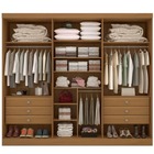 Guarda Roupa Casal 6 Portas 6 Gavetas - Da Vinci Plus-cinamom