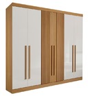 Guarda Roupa Casal 6 Portas 6 Gavetas - Da Vinci Plus Ripado-