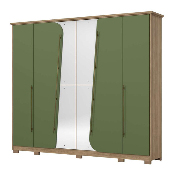 Guarda Roupa Casal 6 Portas 6 Gavetas Dubai Henn | Leroy Merlin