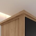 Guarda-roupa Casal 6 Portas 6 Gavetas Dubai Jequitibá/preto