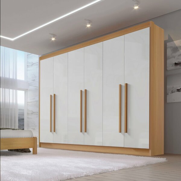 Guarda Roupa Casal 6 Portas 6 Gavetas E 1 Gaveta Com Chave Do