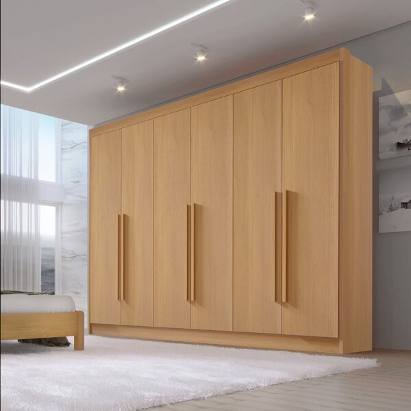 Guarda Roupa Casal 6 Portas 6 Gavetas E 1 Gaveta Com Chave Do