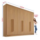 Guarda Roupa Casal 6 Portas 6 Gavetas E 1 Gaveta Com Chave Do