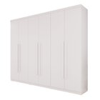 Guarda-roupa Casal 6 Portas 6 Gavetas Florianópolis Branco