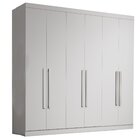 Guarda-roupa Casal 6 Portas 6 Gavetas Genova  Branco