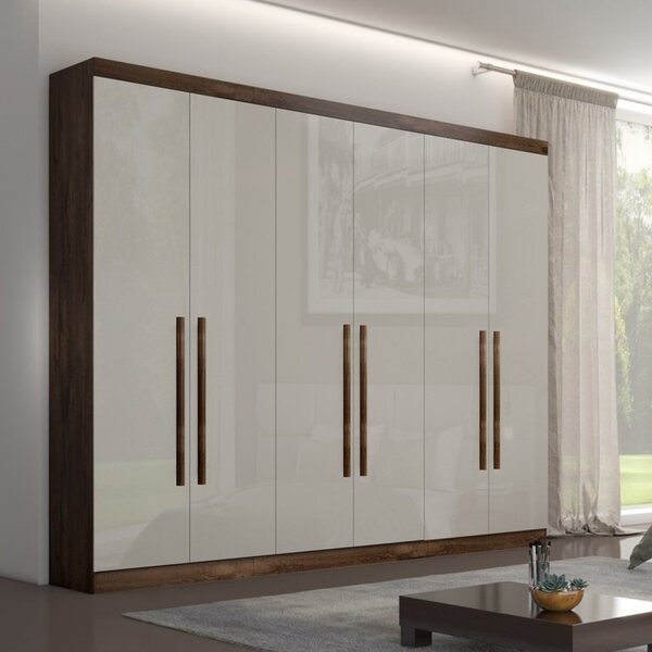 Guarda Roupa Casal 6 Portas 6 Gavetas Genova Bianchi Móveis A