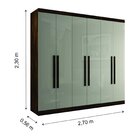 Guarda Roupa Casal 6 Portas 6 Gavetas Genova Bianchi Móveis A