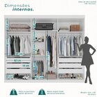 Guarda Roupa Casal 6 Portas 6 Gavetas Gramado 100% Mdf Branco