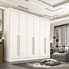 Guarda Roupa Casal 6 Portas 6 Gavetas Gramado 100% Mdf Branco