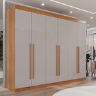 Guarda Roupa Casal 6 Portas 6 Gavetas Gramado 100% Mdf Cinamo
