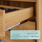 Guarda Roupa Casal 6 Portas 6 Gavetas Gramado 100% Mdf Cinamo