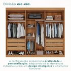 Guarda Roupa Casal 6 Portas 6 Gavetas Gramado 100% Mdf Cinamo