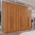 Guarda Roupa Casal 6 Portas 6 Gavetas Gramado 100% Mdf Cinamo