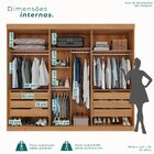 Guarda Roupa Casal 6 Portas 6 Gavetas Gramado 100% Mdf Cinamo