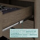 Guarda Roupa Casal 6 Portas 6 Gavetas Gramado 100% Mdf New Ca