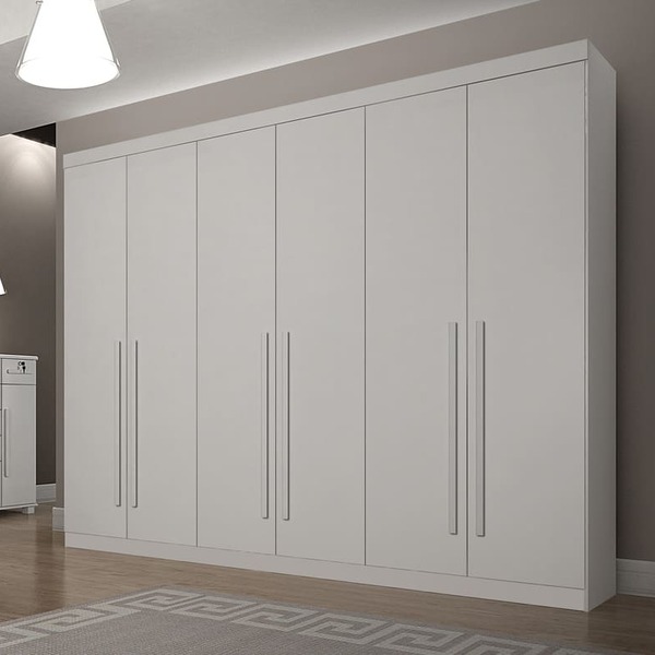 Guarda Roupa Casal 6 Portas 6 Gavetas - Gramado-neve - Star M