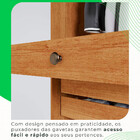 Guarda-roupa Casal 6 Portas 6 Gavetas Granada 100 Mdf Sallêto