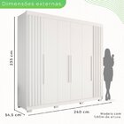 Guarda-roupa Casal 6 Portas 6 Gavetas Granada