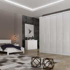 Guarda Roupa Casal 6 Portas 6 Gavetas - Granada-branco - Móve