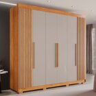 Guarda-roupa Casal 6 Portas 6 Gavetas Granada Com Pés 100% Mdf