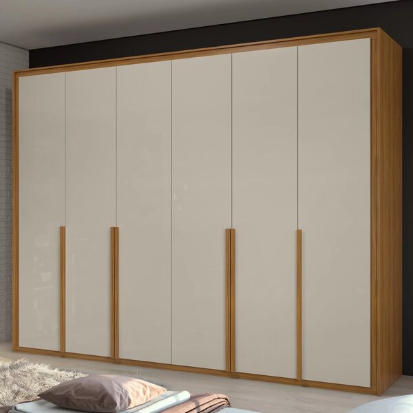 Guarda-roupa Casal 6 Portas 6 Gavetas Imperatore Rovere Natur