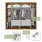Guarda-roupa Casal 6 Portas 6 Gavetas Imperatore Rovere Natur