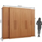 Guarda-roupa Casal 6 Portas 6 Gavetas Imperial Freijó