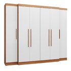 Guarda-roupa Casal 6 Portas 6 Gavetas Imperial Freijó/ Off-wh