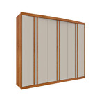 Guarda Roupa Casal 6 Portas 6 Gavetas - Madrid-cinamomo/off W