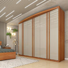 Guarda Roupa Casal 6 Portas 6 Gavetas - Madrid-cinamomo/off W