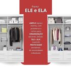 Guarda-roupa Casal 6 Portas 6 Gavetas Majestic Branco